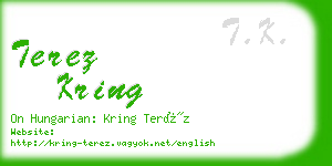 terez kring business card